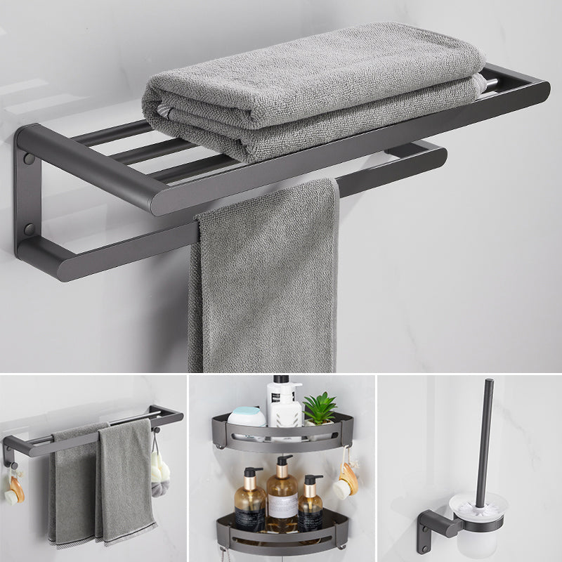 Modern Grey Bathroom Accessory As Individual Or As a Set in Metal