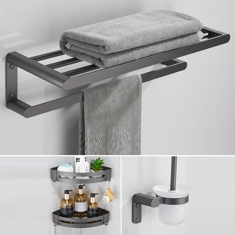 Modern Grey Bathroom Accessory As Individual Or As a Set in Metal