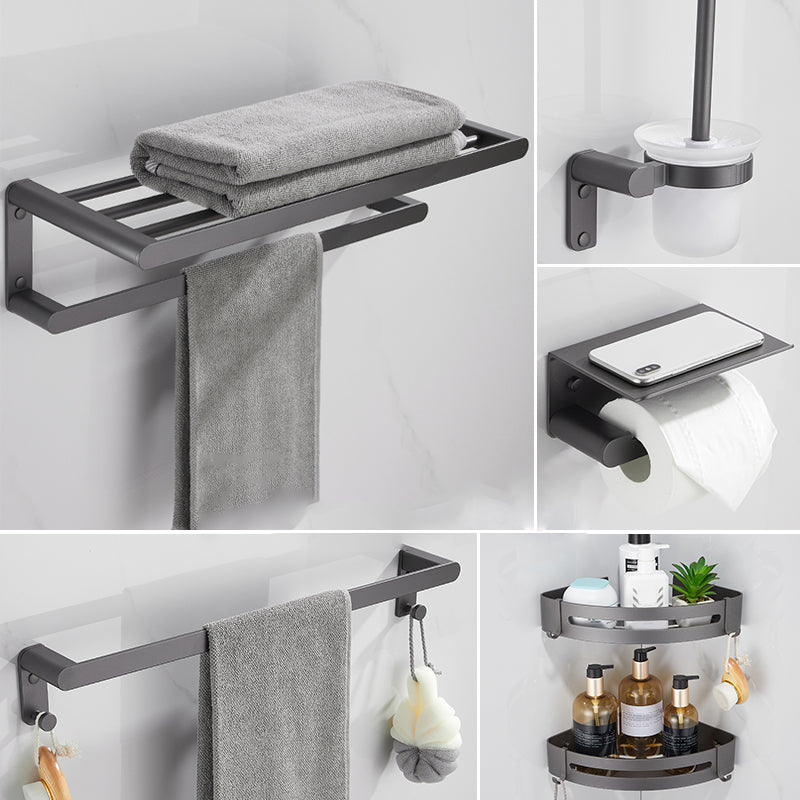 Modern Grey Bathroom Accessory As Individual Or As a Set in Metal