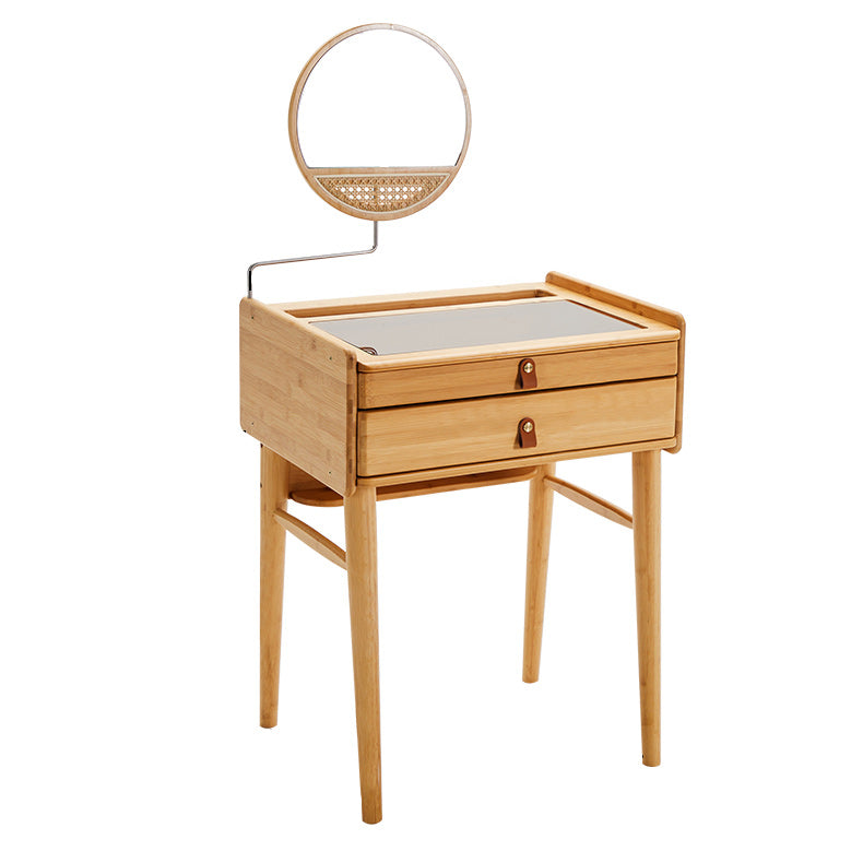 Modern Mirrored Makeup Vanity Glass Drawers Make-up Vanity with Storage