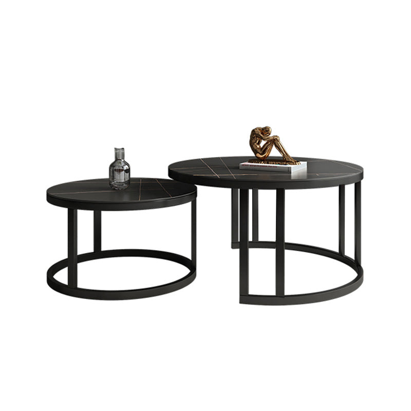 Rectangle Coffee Table Slate 2 Nesting Coffee Table Set for Living Room