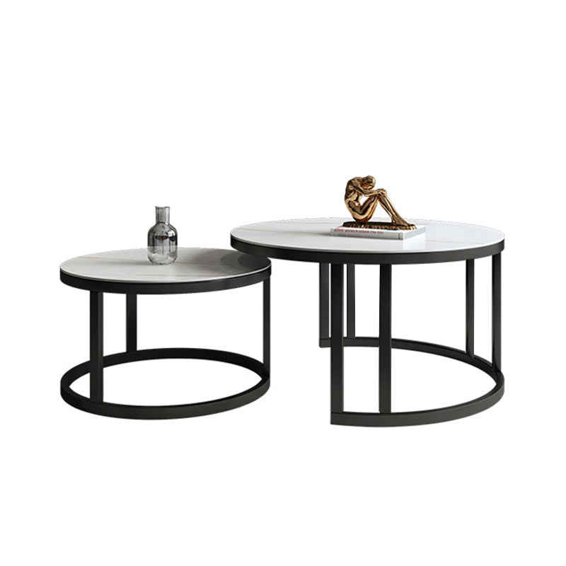 Rectangle Coffee Table Slate 2 Nesting Coffee Table Set for Living Room