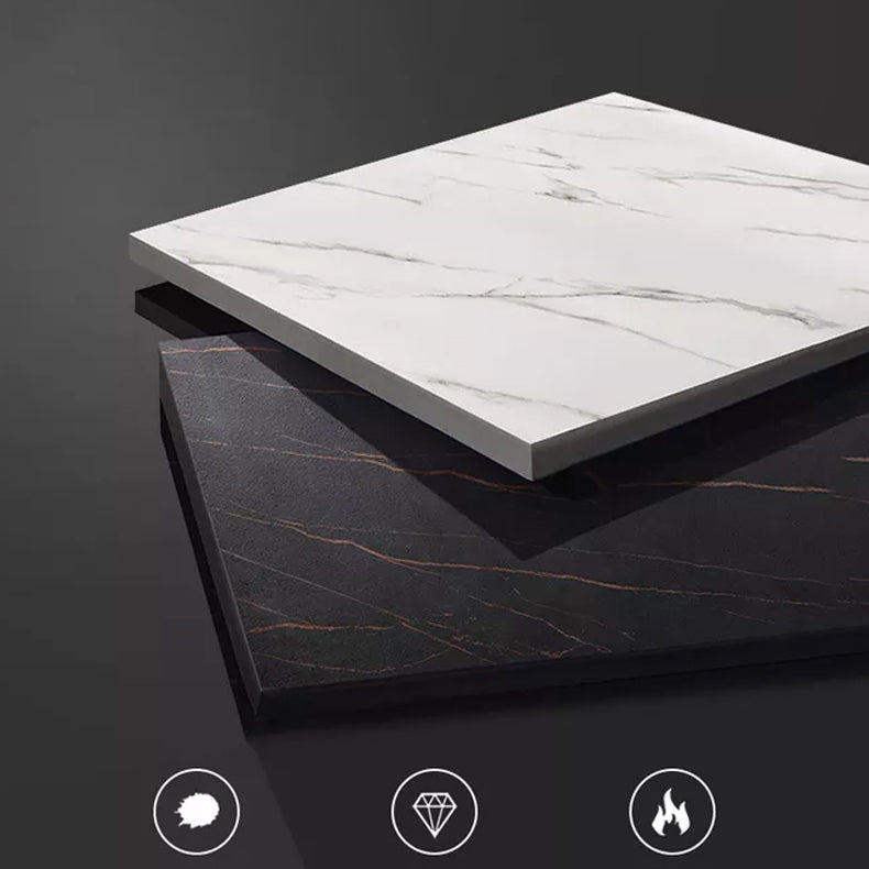 Glam Style Bar Set 1/2/3 Pieces Stone Bar table with Ladder Back Stools