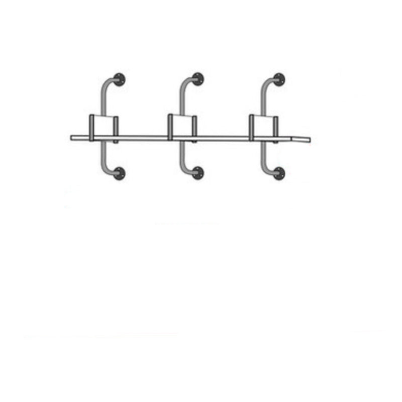 Contemporary Engineered Wood Bookshelf Floating White Bookcase