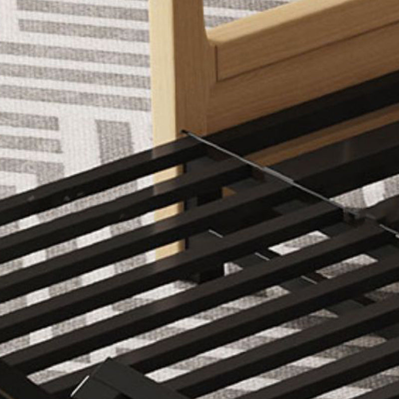 Contemporary Foldable Futon Sleeper Sofa Square Arms Futon and Mattress