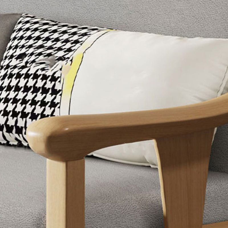 Contemporary Foldable Futon Sleeper Sofa Square Arms Futon and Mattress