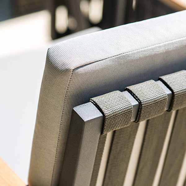 27.55" Wide Cushion Outdoor Sofa UV Resistant Metal Frame Patio Sofa