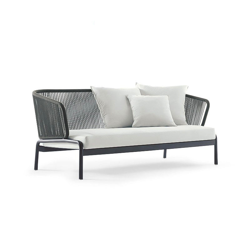 Metal Frame Outdoor Sofa Industrial UV Resistant Patio Sofa with Cushion