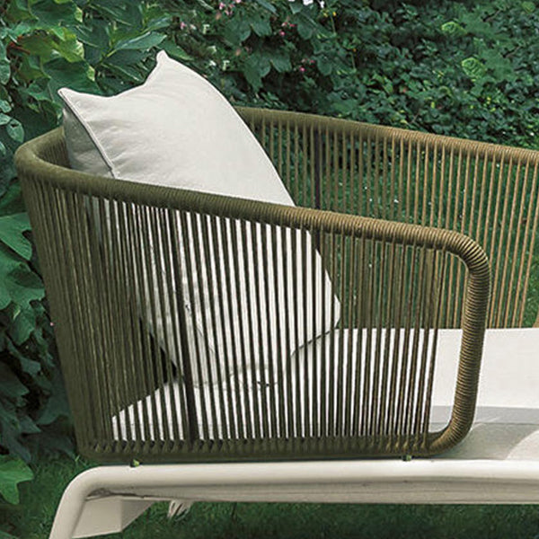 Metal Frame Outdoor Sofa Industrial UV Resistant Patio Sofa with Cushion