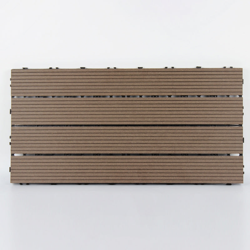 12" X 24" Deck/Patio Flooring Tiles 4-Slat Floor Board Tiles