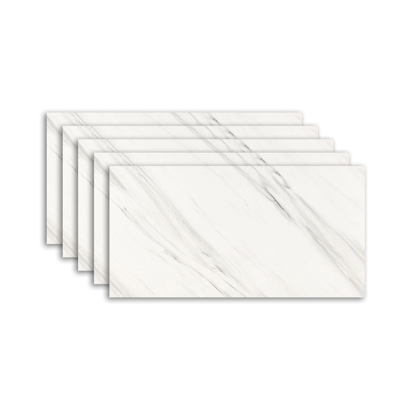 Single Tile Wallpaper Contemporary PVC Waterproof Peel and Stick Wall Tile