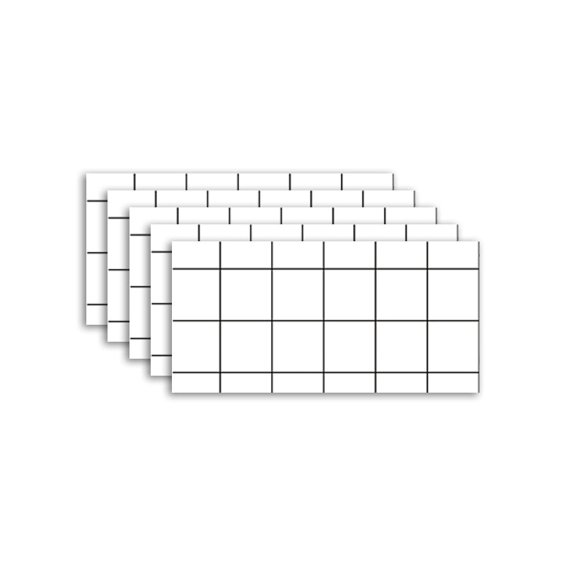 PVC Peel and Stick Backsplash Single Tile Waterproof Wallpaper