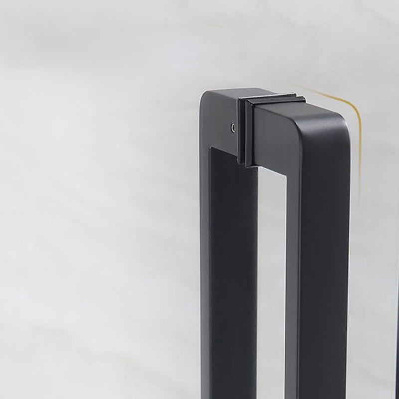 Tempered Frame Shower Doors Black Transparent Shower Bath Door