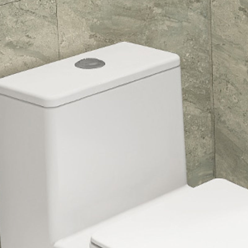 Contemporary Floor Mounted Toilet White Seat Included Urine Toilet for Bathroom