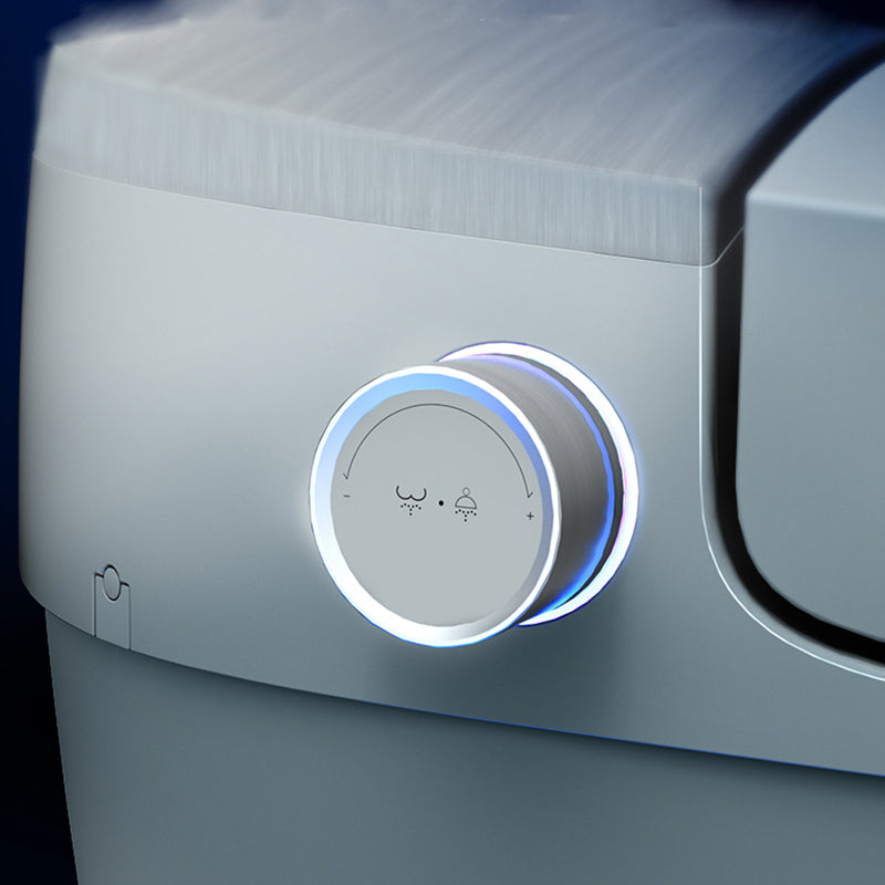 Contemporary Floor Mounted Flush Toilet Ceramic Siphon Jet Urine Toilet for Washroom