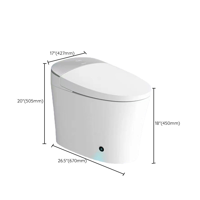 Contemporary Floor Mounted Flush Toilet Ceramic Siphon Jet Urine Toilet for Washroom