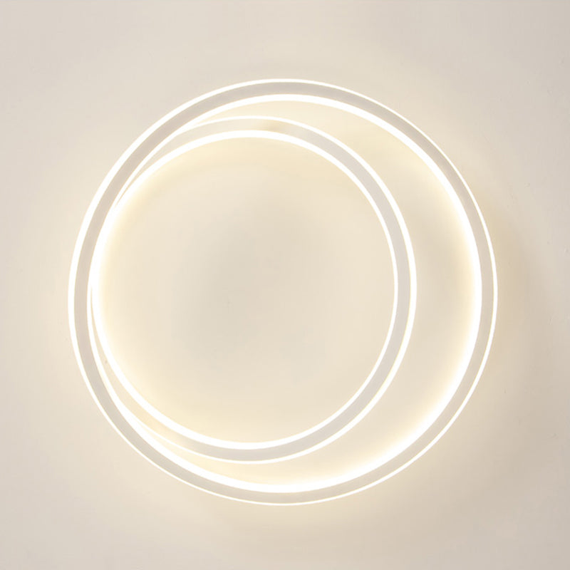 Strip Shape Ceiling Light White LED Ceiling Mount Light with Silica Gel Shade for Bedroom