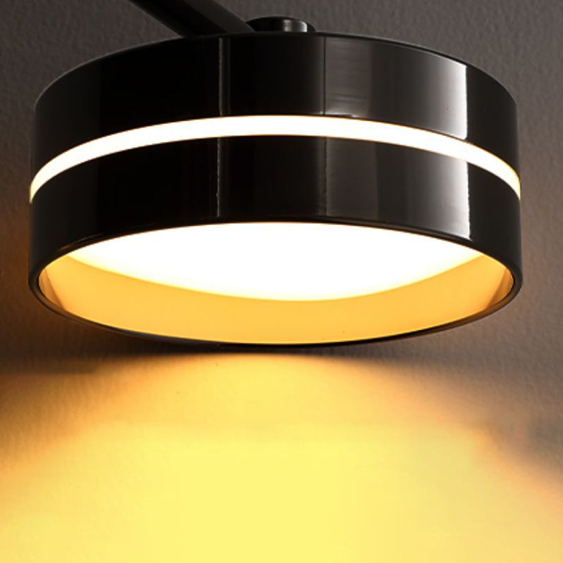 Metal and Acrylic Kitchen Island Fixture in Black LED Linear 5 / 6 - Head Pendant Ceiling