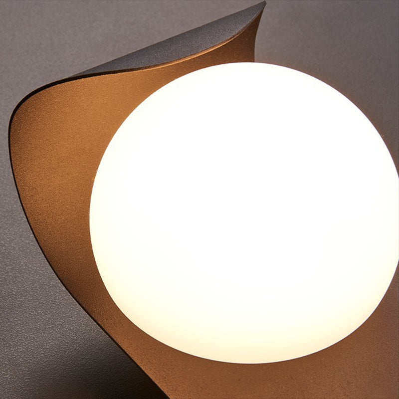 Ball Shape Metal Wall Light Modern Style 1 Light Wall Light Sconce