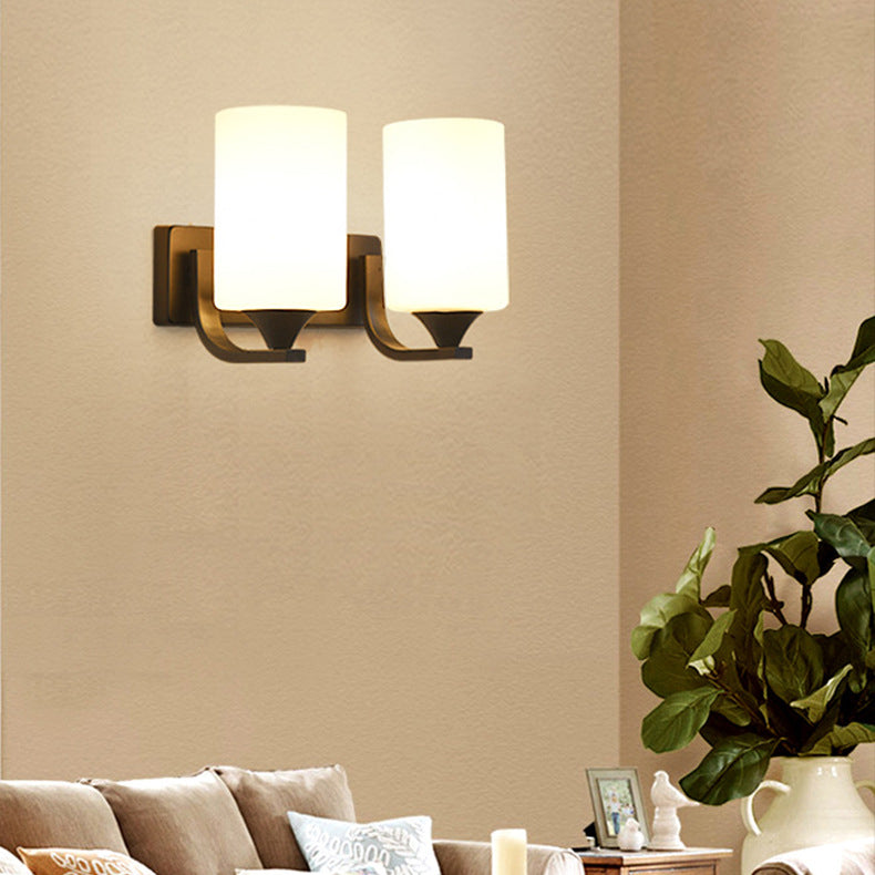 Contemporary Wall Lamp Glass Wall Vanity Lights for Washroom