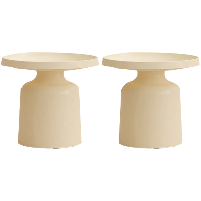 19" Wide Contemporary Corner Table Metal Round Accent Side Table