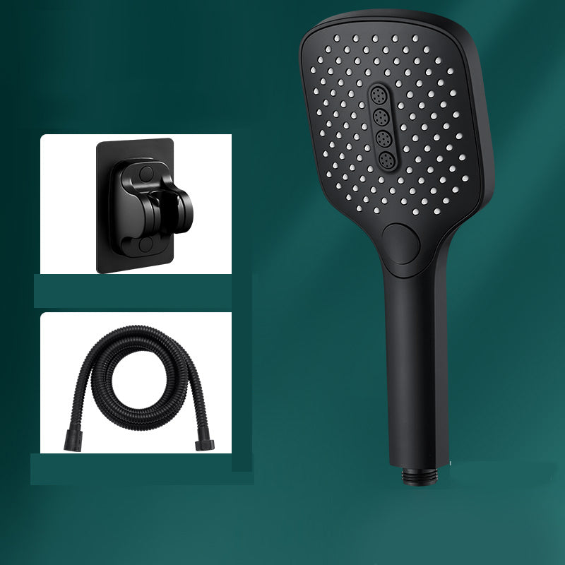 Contemporary Rectangular Hand Shower 3 Sprays Wall-Mount Hand Shower