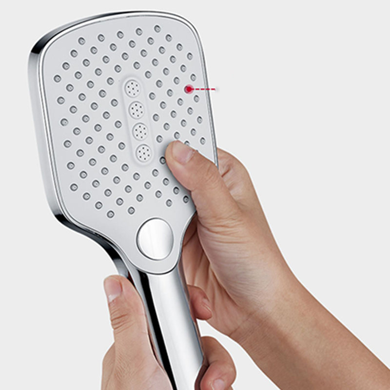 Contemporary Rectangular Hand Shower 3 Sprays Wall-Mount Hand Shower