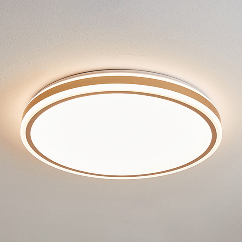 Circular Flush Mount Light Simplicity Metal Ceiling Light Fixture