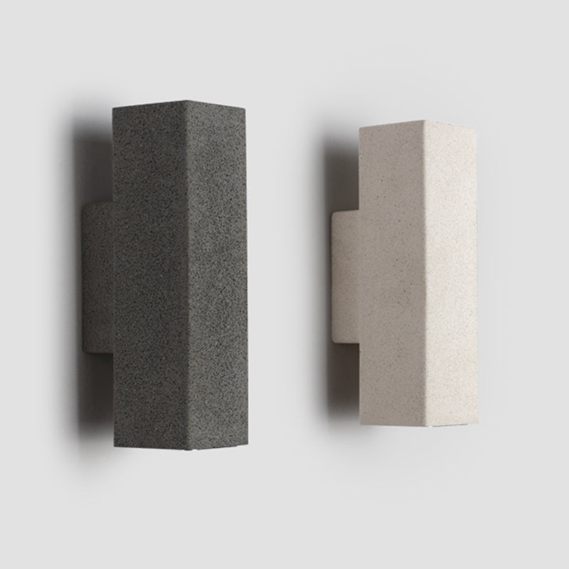 Modern Stone Wall Sconce Lighting Black/White Wall Mounted Lights