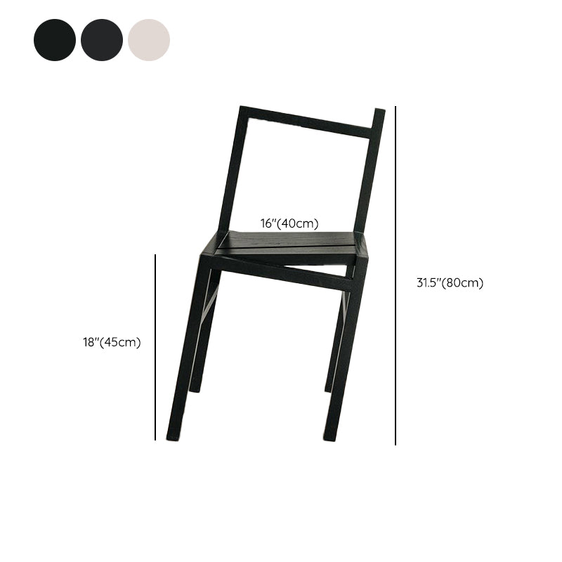 Nordic Style Dining Chairs Solid Wood Dining Chairs for Patio Use
