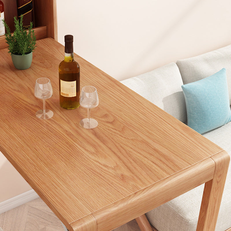 Modern Solid Wood Bar Table Extendable Bar Table for Kitchen