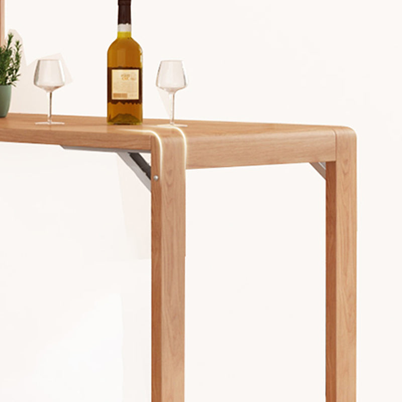 Modern Solid Wood Bar Table Extendable Bar Table for Kitchen