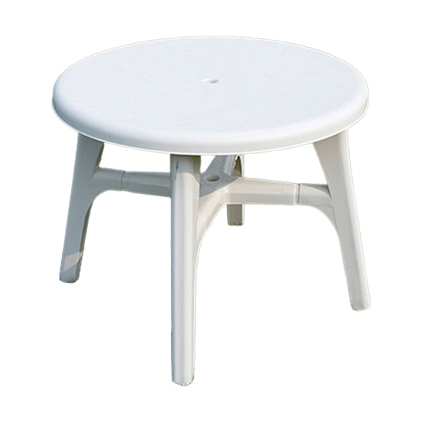 Modern Waterproof Geometric Courtyard Table Plastic Frame Outdoor Table