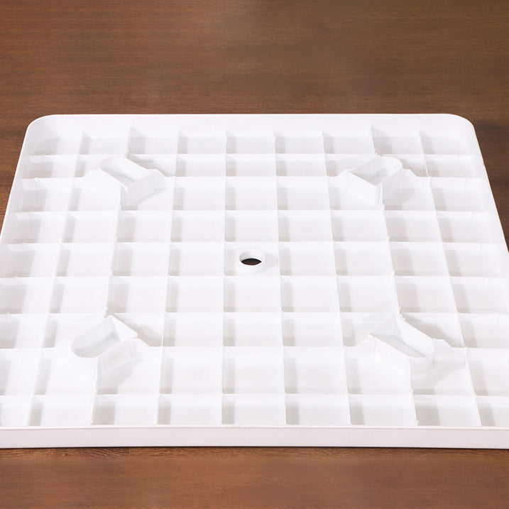 Modern Waterproof Geometric Courtyard Table Plastic Frame Outdoor Table