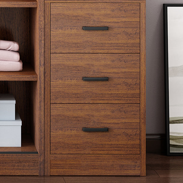 Solid Wood Frame Wardrobe Freestanding Wardrobe with Sliding Doors