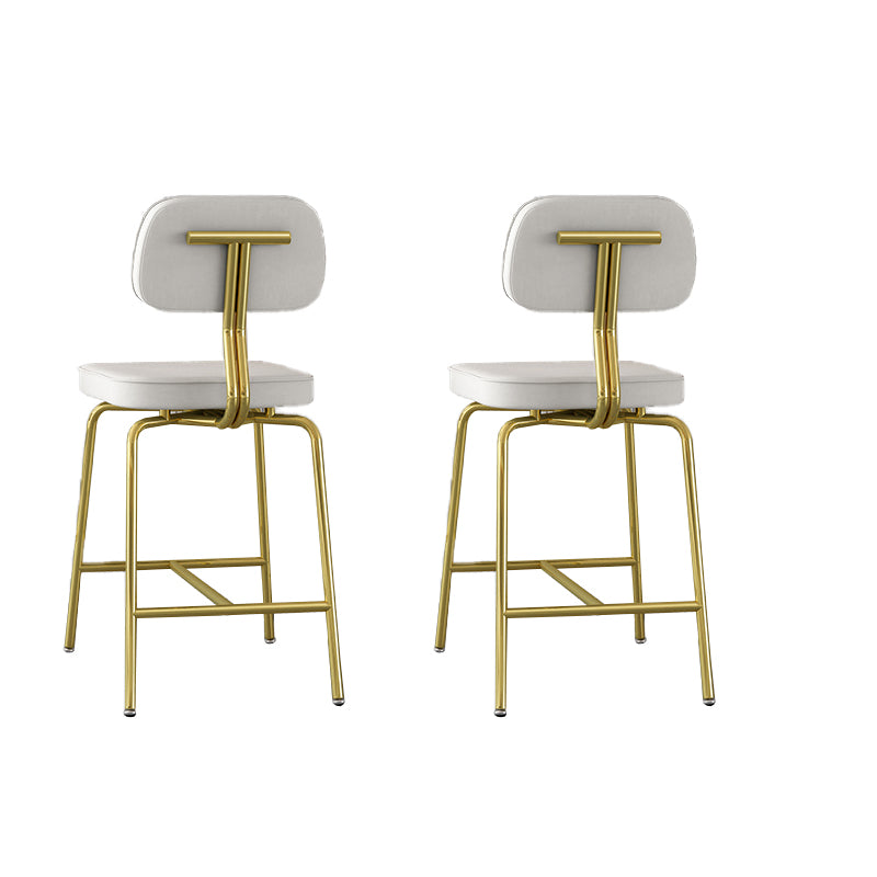 Modern Style Bar Stool Leather Backrest Bar Stools for Dining Room