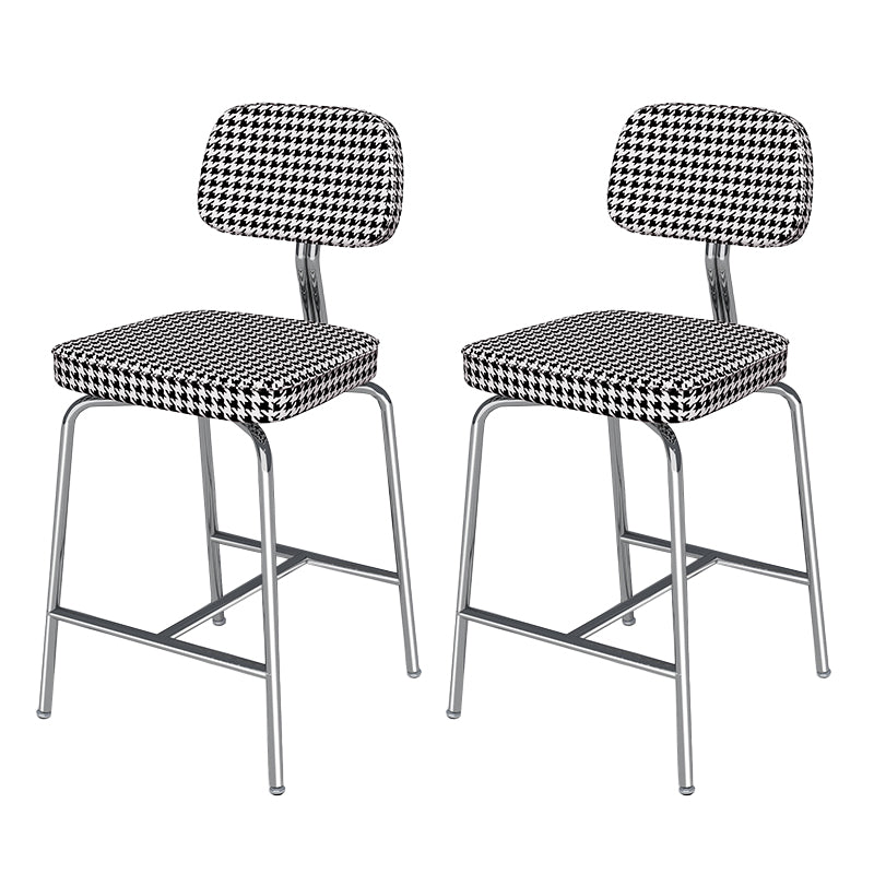 Modern Style Bar Stool Leather Backrest Bar Stools for Dining Room