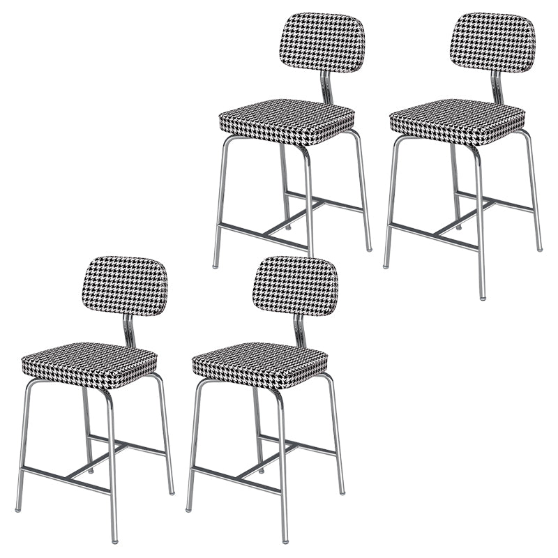 Modern Style Bar Stool Leather Backrest Bar Stools for Dining Room