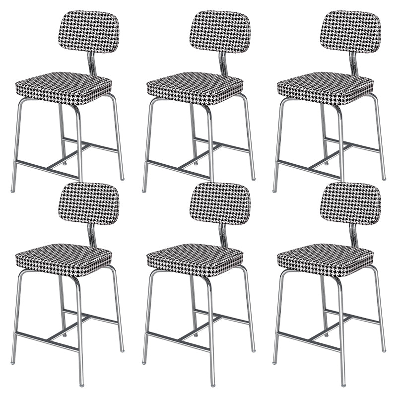 Modern Style Bar Stool Leather Backrest Bar Stools for Dining Room