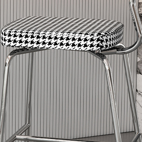 Modern Style Bar Stool Leather Backrest Bar Stools for Dining Room