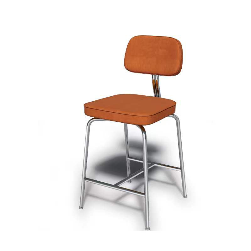 Modern Style Bar Stool Leather Backrest Bar Stools for Dining Room