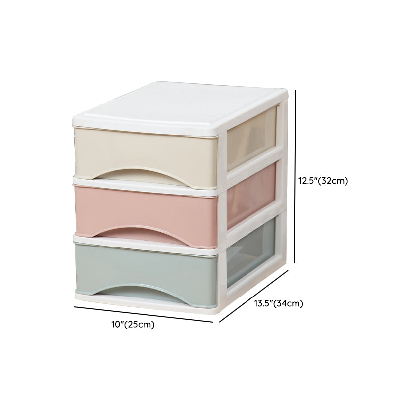 Filing Cabinet Plastic Lateral Color Panel File Cabinet with Drawers for Home Office