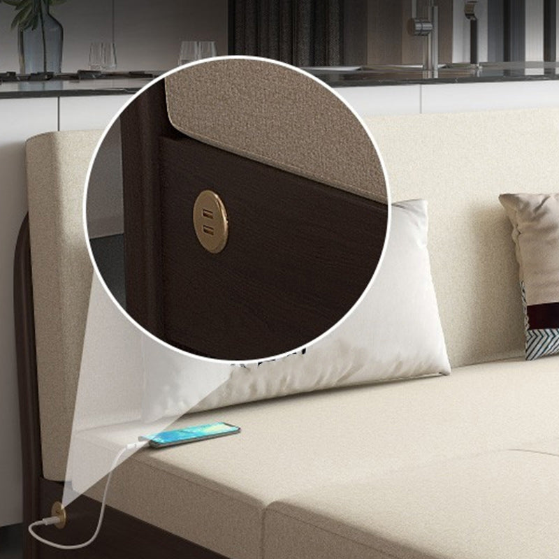 Contemporary Futon Sleeper Sofa Armless Futon and Mattress with Storage