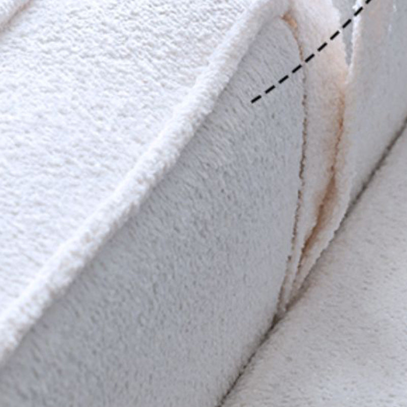 37" Wide Scandinavian Sofa Futon Foldable Upholstered Sleeper Sofa