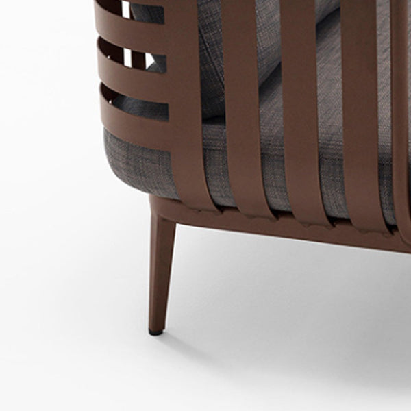 Metal Frame Outdoor Sofa Industrial Water Resistant Patio Sofa