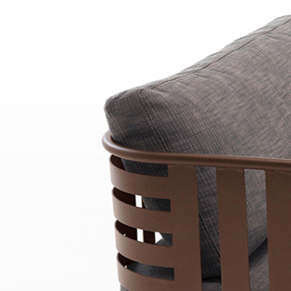 Metal Frame Outdoor Sofa Industrial Water Resistant Patio Sofa