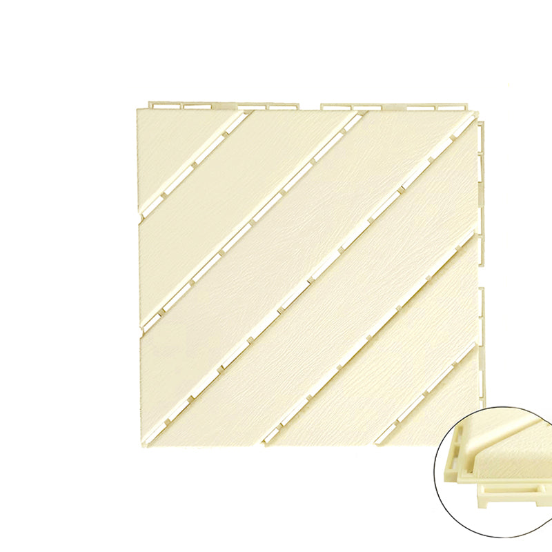 4-Slat 12" X 12" PVC Floor Tiles Interlocking Installation Floor Board Tiles