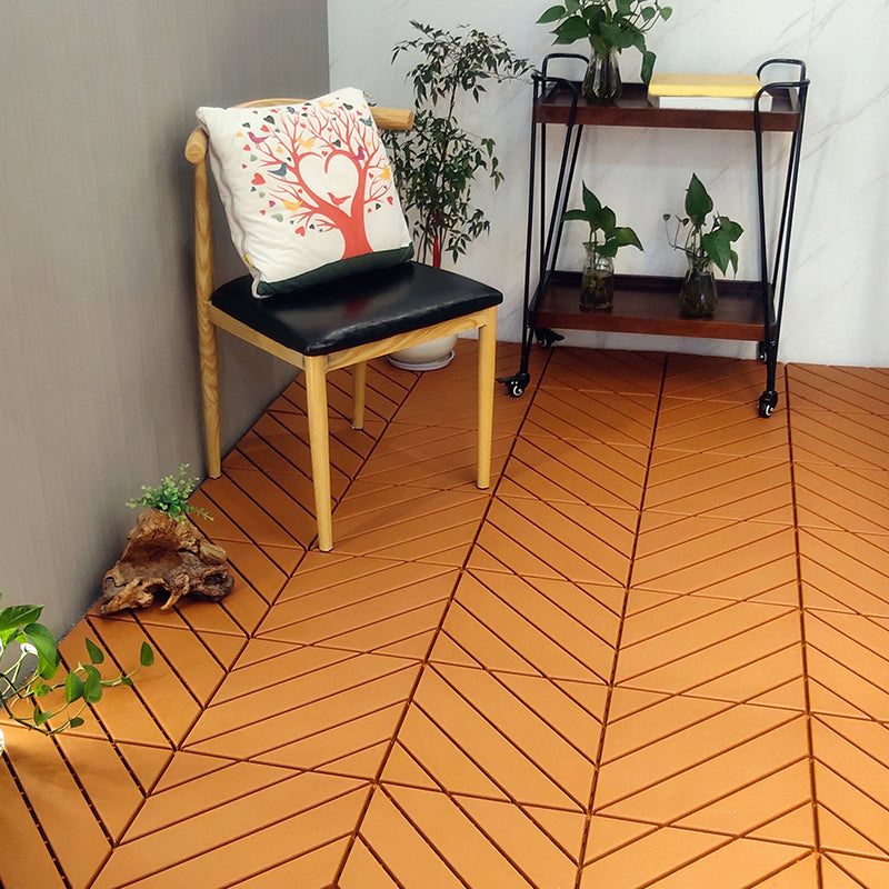 4-Slat 12" X 12" PVC Floor Tiles Interlocking Installation Floor Board Tiles