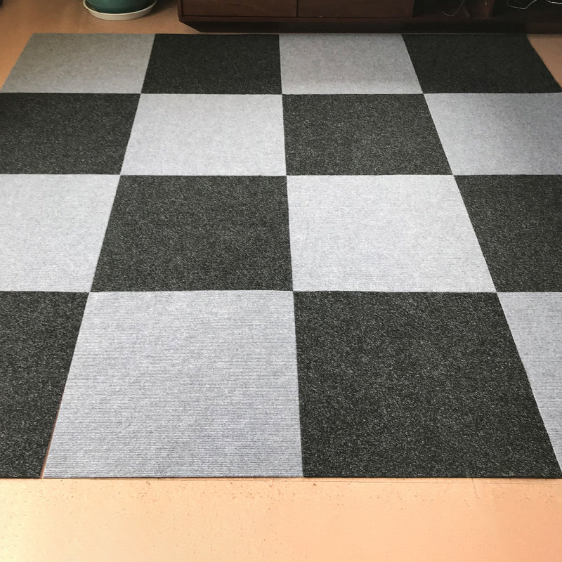 Carpet Tile Non-Skid Fade Resistant Solid Color Self-Stick Peel and Stick Carpet Tiles