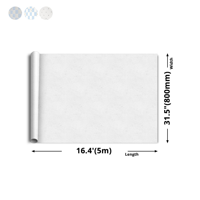 Square Mosaic Peel & Stick Tile Stain Resistant Kitchen Backsplash Tiles